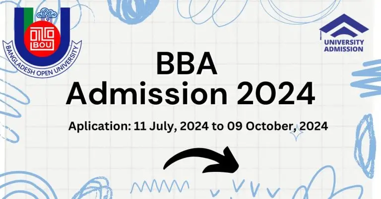 BBA admission 2024